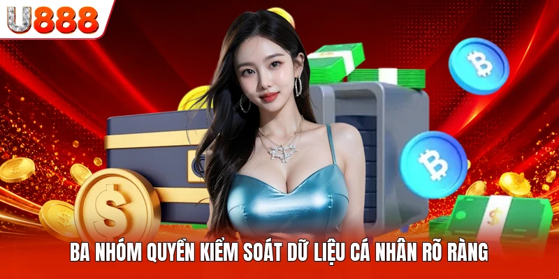 Ba nhóm quyền kiểm soát dữ liệu cá nhân rõ ràng