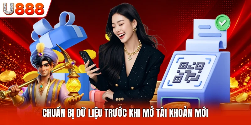 Chuẩn bị dữ liệu trước khi mở tài khoản mới