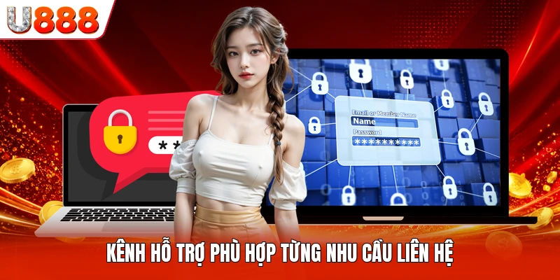 Kênh hỗ trợ phù hợp từng nhu cầu liên hệ