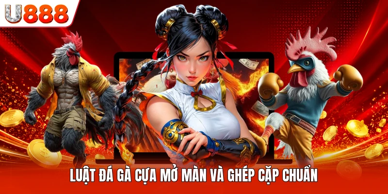 Luật đá gà cựa mở màn và ghép cặp chuẩn